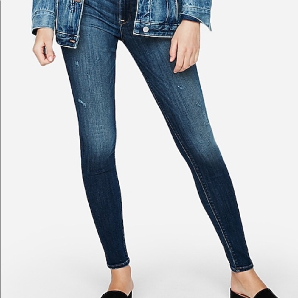 Express mid rise skinnies size 4 regular